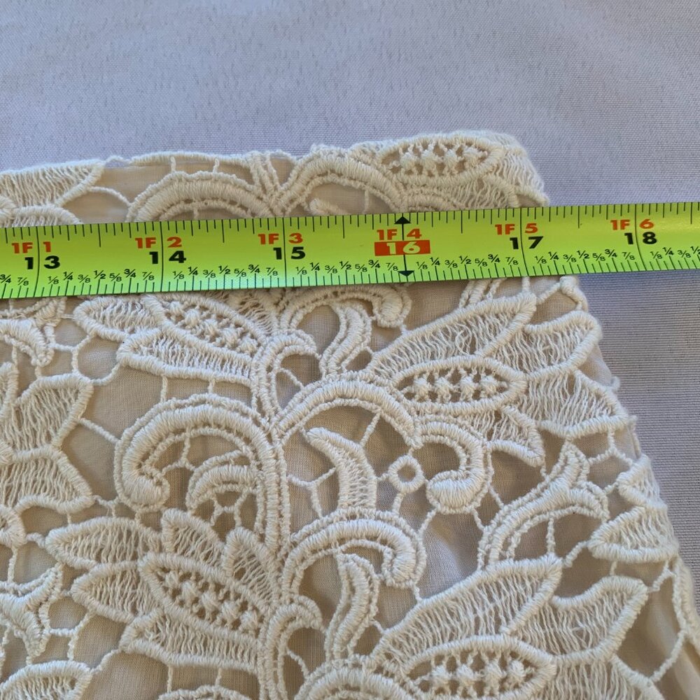 Talbot's Cream colored Size 10 Pencil Knee Length Skirt - Picture 7 of 12